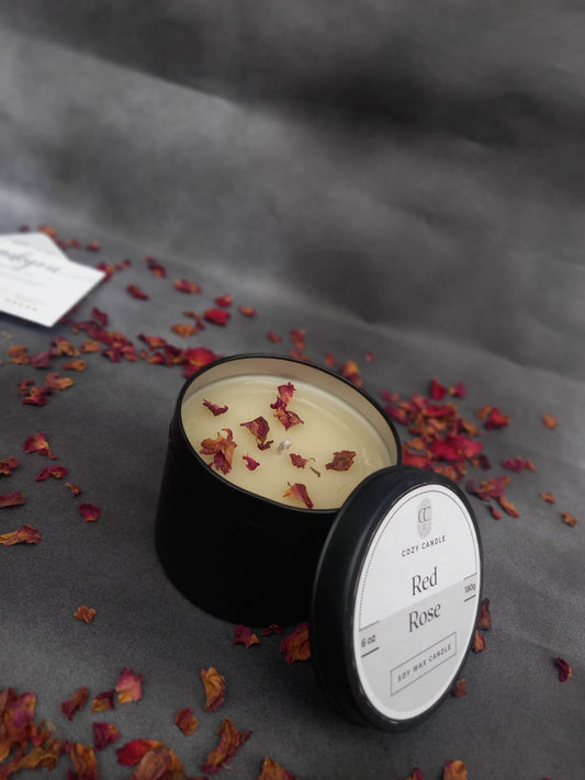Red Rose scented candle