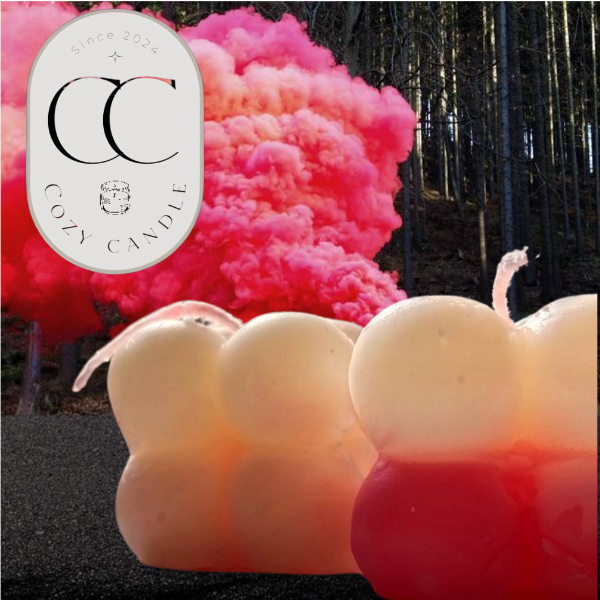 Customizable scented  bubble candle